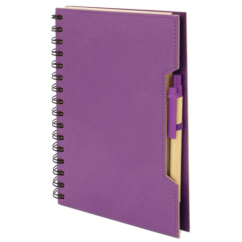 CADERNO A5 COM CANETA ECO "GREEN LIFE"