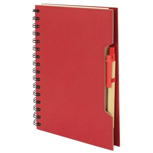 CADERNO A5 COM CANETA ECO "GREEN LIFE"