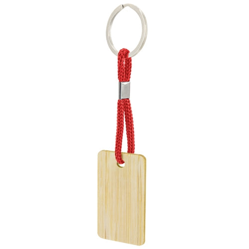 LLAVERO DE BAMBÚ RECTANGULAR