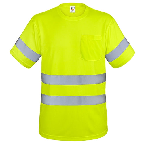 T-SHIRT COM BOLSO E FAIXAS REFLETIVAS "KRZ"
