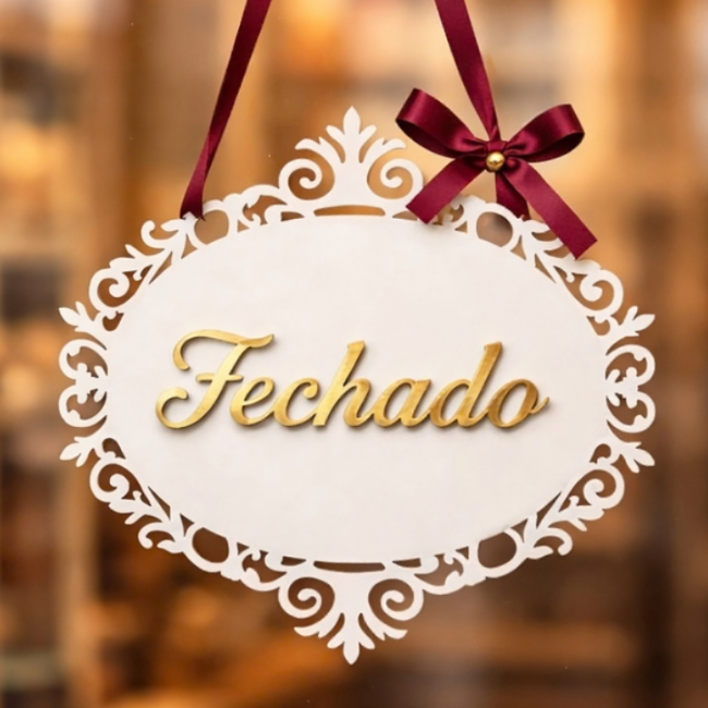 Placa Aberto / Fechado