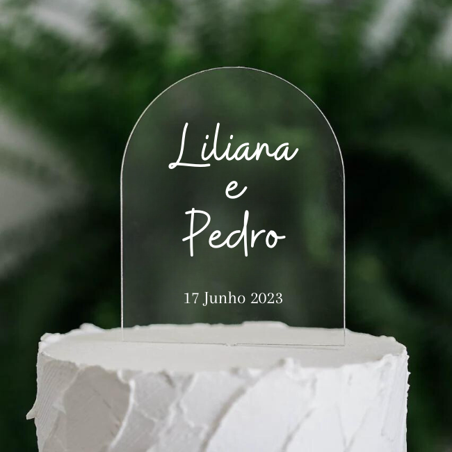 Topo de Bolo Personalizado