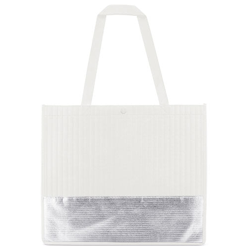 BOLSA “LAFAYETTE” BRANCO/PRATA