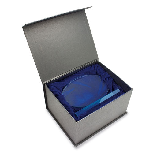 TROFEU VIDRO FORMA OVAL "ORION"