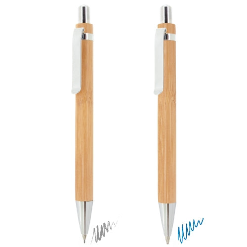 SET CANETAS E PORTAMINAS BAMBU