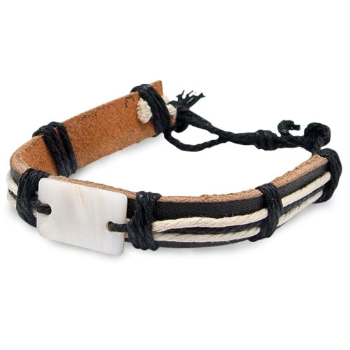 PULSEIRA EM PELE/NÁCRE "MAGALUF"