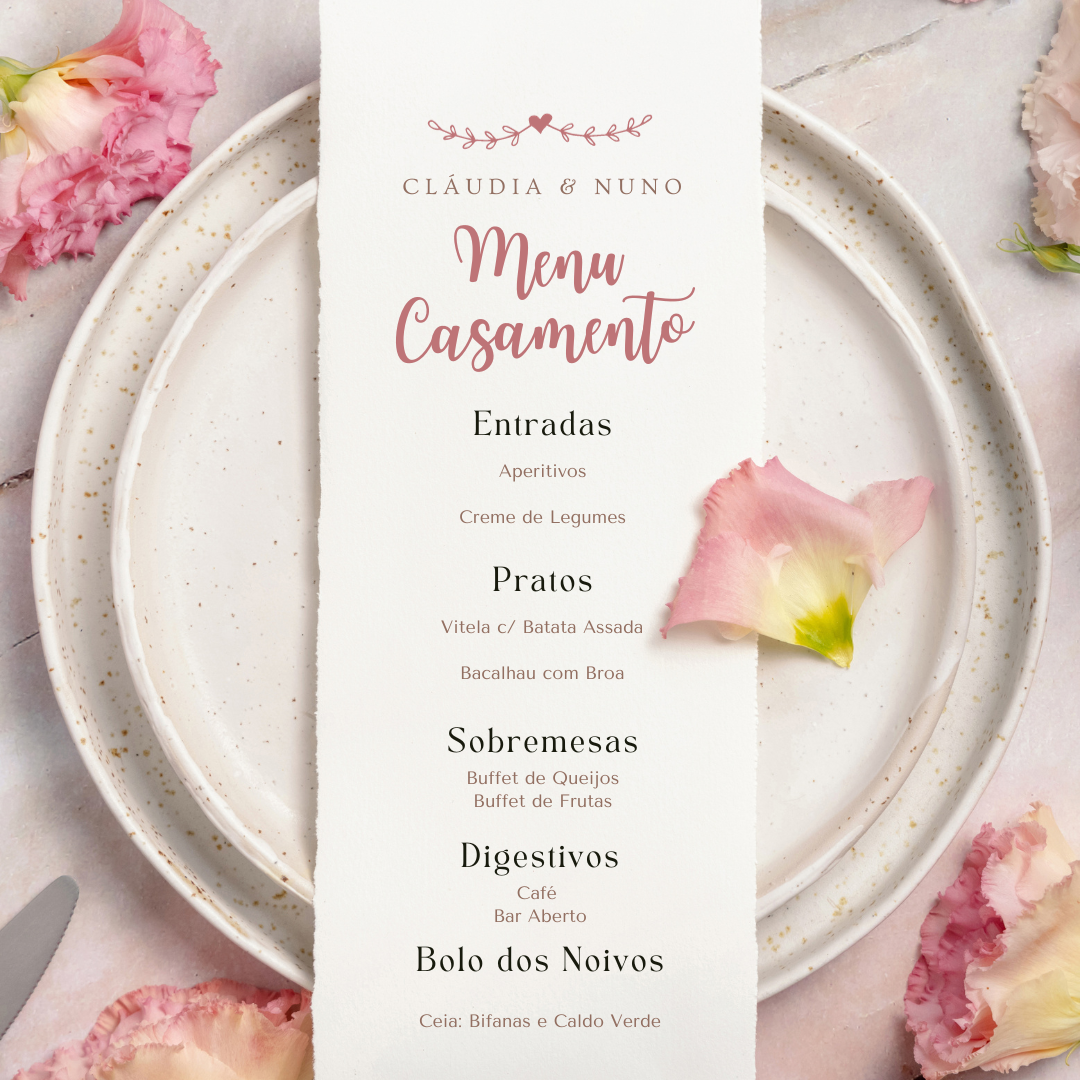 Menu Casamento Ref. 13001
