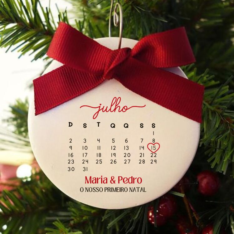 Bola de Natal c/ Calendário