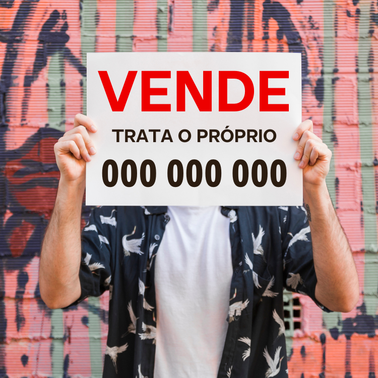 Placa Vende-se em Papel