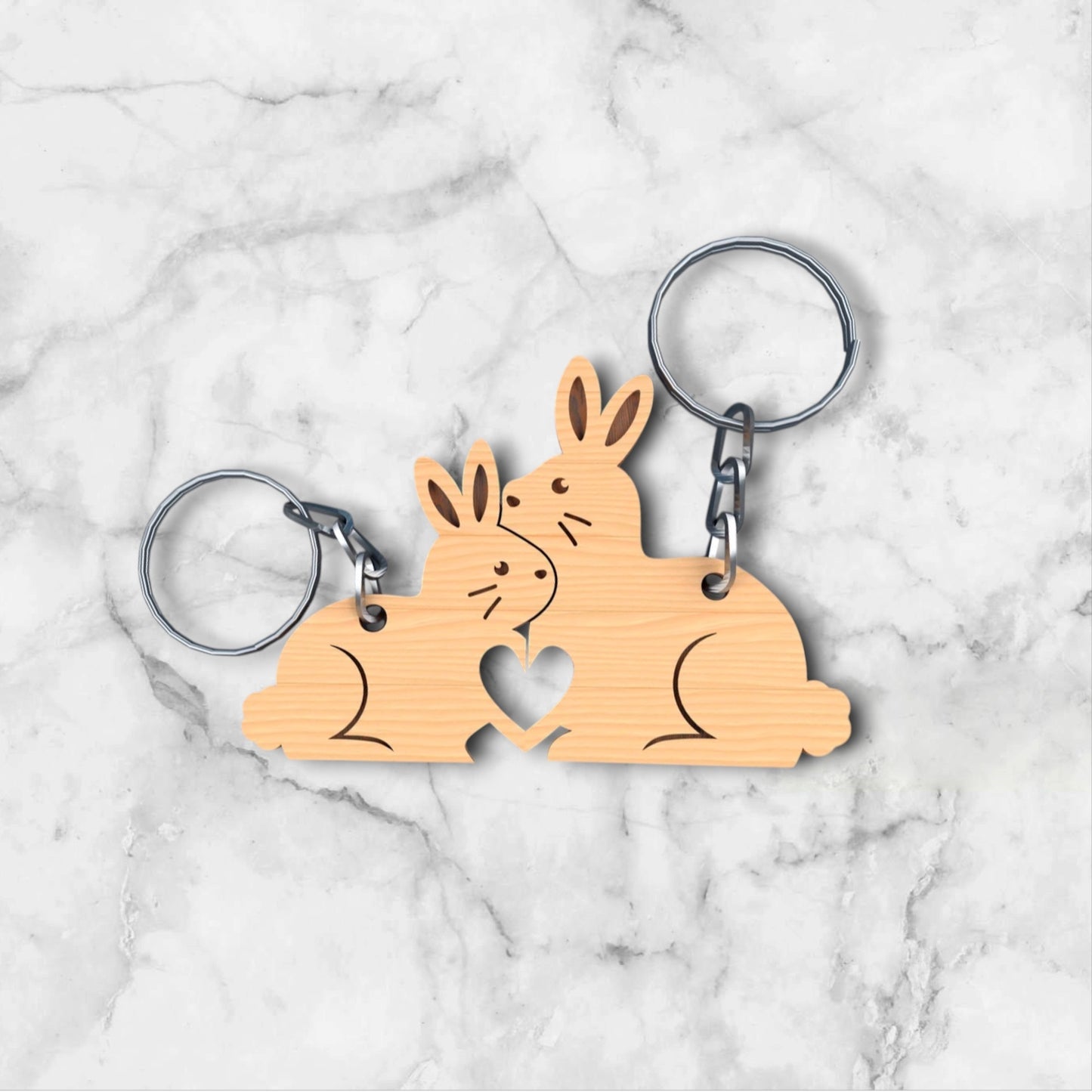 Conjunto Porta-Chaves Madeira Ref.5004