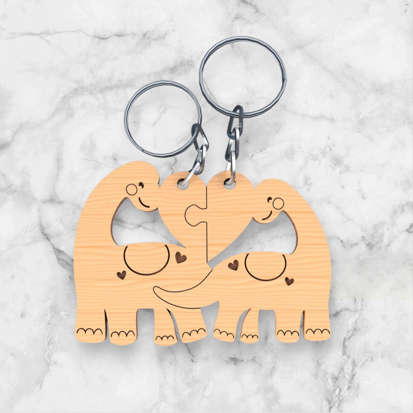 Conjunto Porta-Chaves Madeira Ref.5005