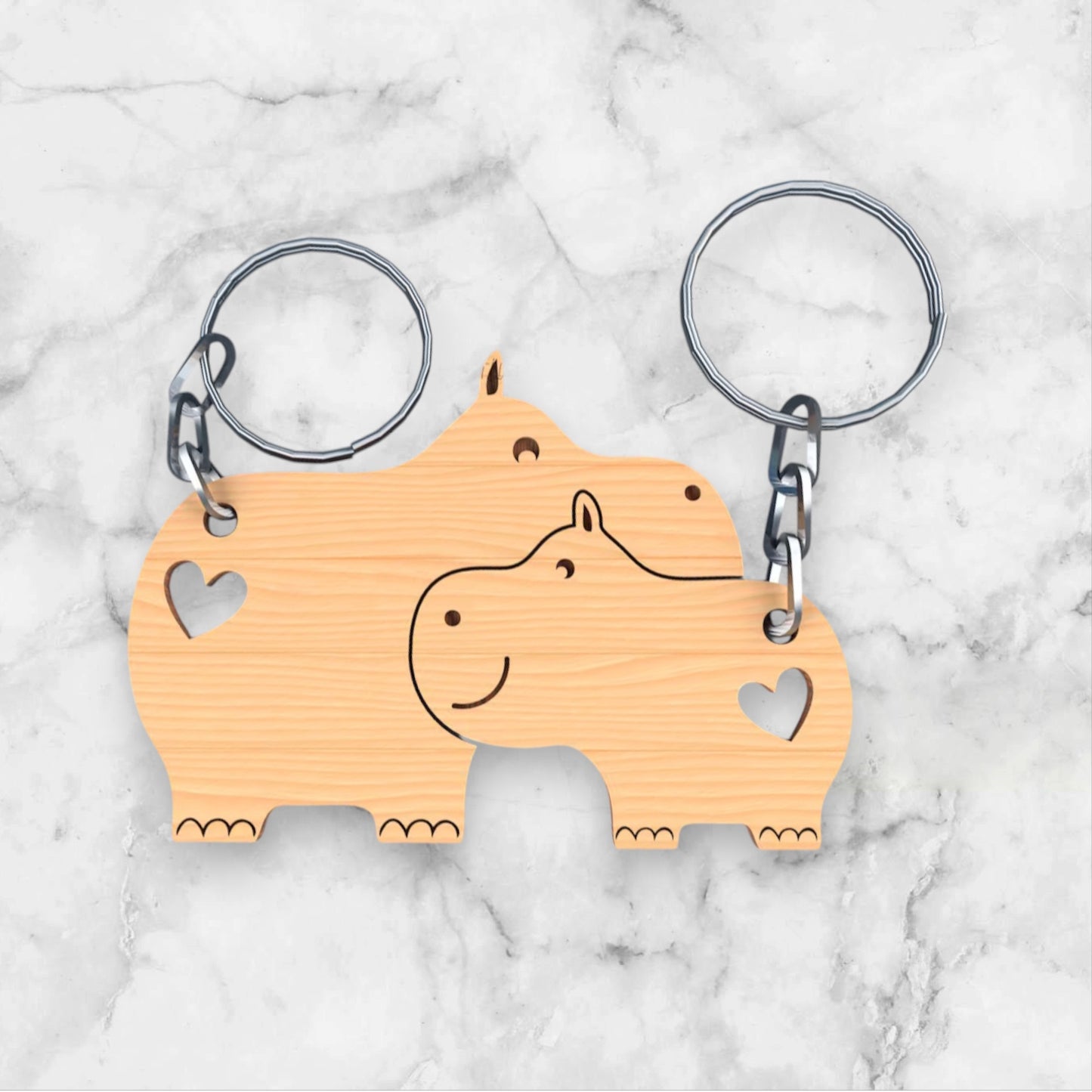 Conjunto Porta-Chaves Madeira Ref.5006