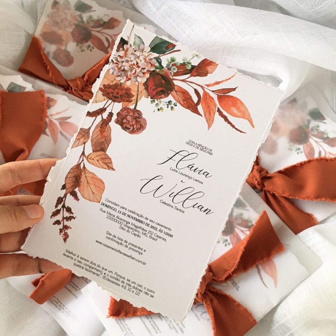 Convite Casamento Ref. 10056