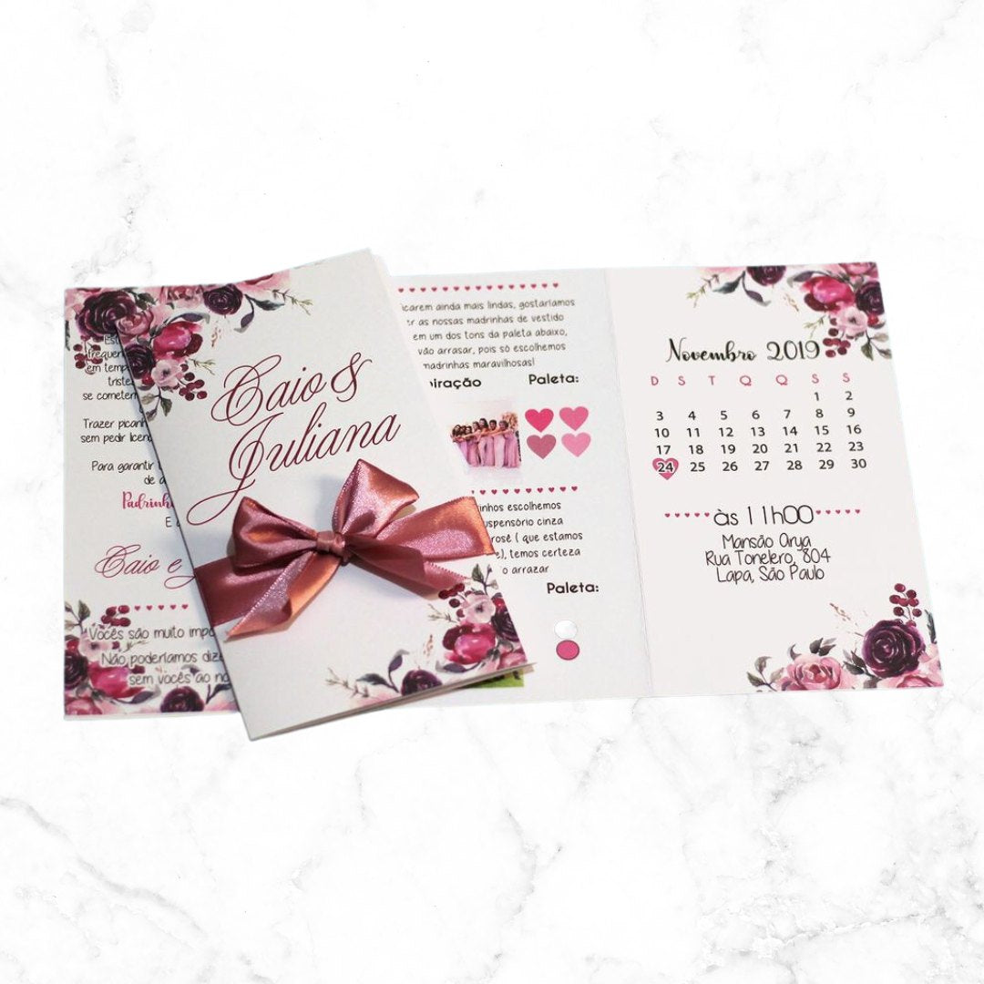 Convite Casamento Ref. 10057