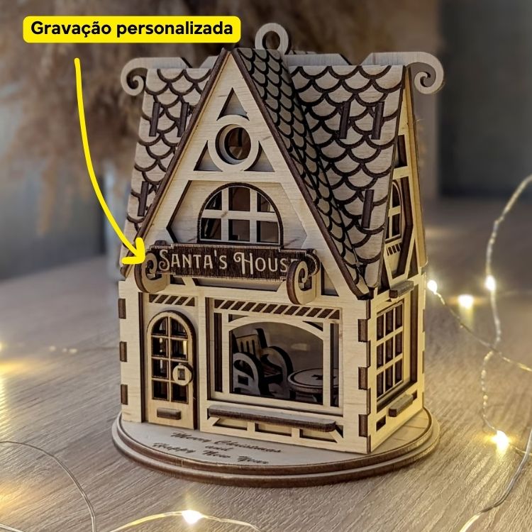 Casa de Madeira Pai Natal