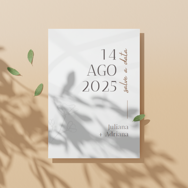Save the Date Casamento Ref. 11007