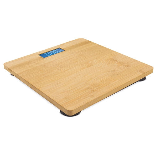 BALANÇA DE BANHO COM TEMPERATURA DE BAMBU