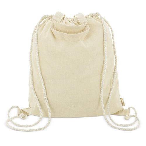 SACO MOCHILA DE ALGODÃO RECICLADO "AGRA"