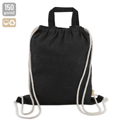 SACO MOCHILA DE ALGODÃO RECICLADO "AGRA"