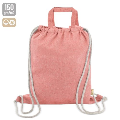 SACO MOCHILA DE ALGODÃO RECICLADO "AGRA"