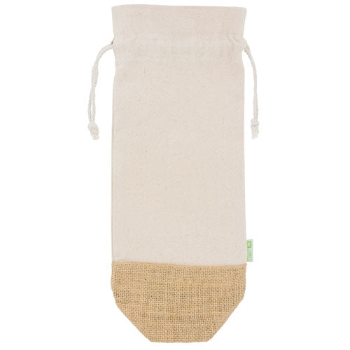 BOLSA VINO DE ALGODON Y JUTE