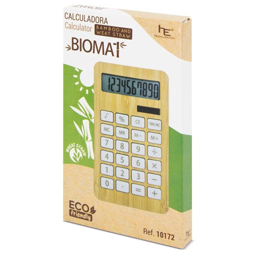 CALCULADORA BAMBÚ/FIBRA DE TRIGO