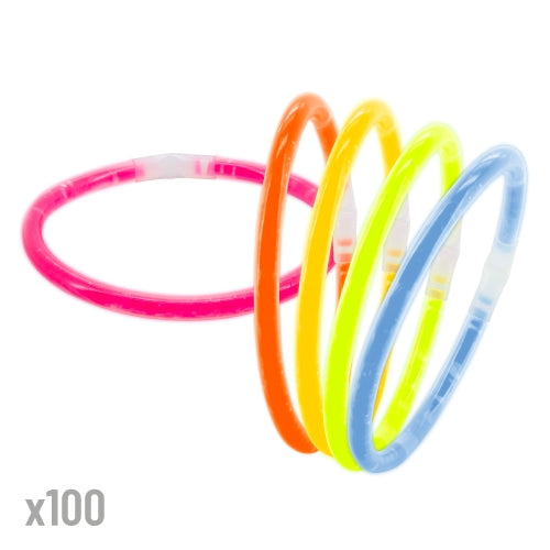 PULSEIRAS LUMINOSAS  "NEÓN" (PACK DE 100)