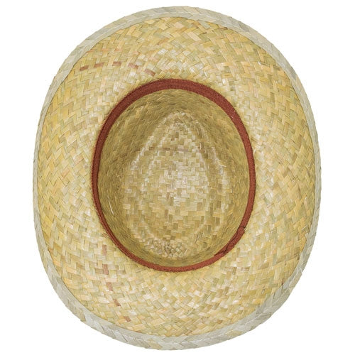 CHAPEU de PALHA VERDE fita interior "MARCO"