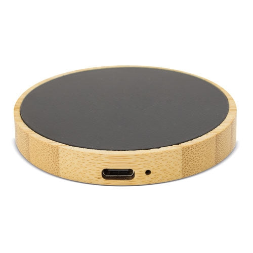 CARREGADOR SEM FIO DE BAMBU "NOVAX"