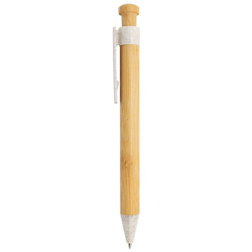 CANETA DE BAMBÚ E FIBRA DE TRIGO "KOBAX"
