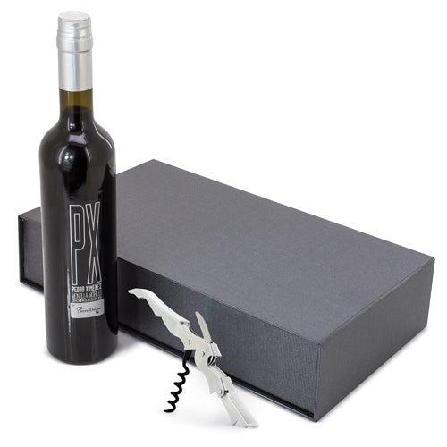 ESTOJO DE VINHO PX COM CANETA "CORINTO"