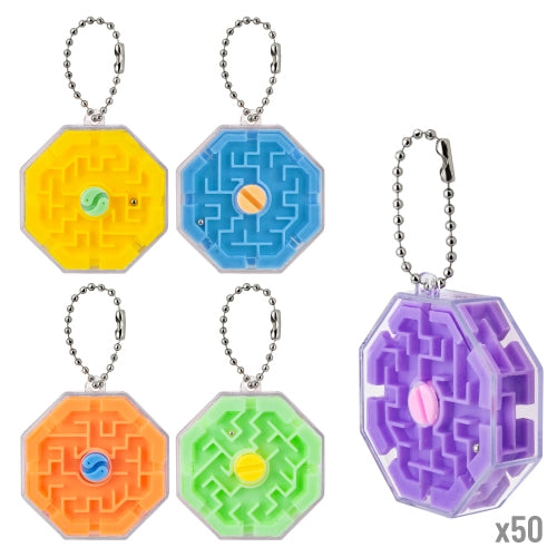 SET 50 PORTA-CHAVES LABERINTO 3D "BOLALOCA"