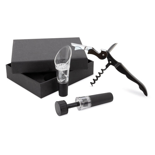 SET DE VINHO 3 PCS "MERLOT"