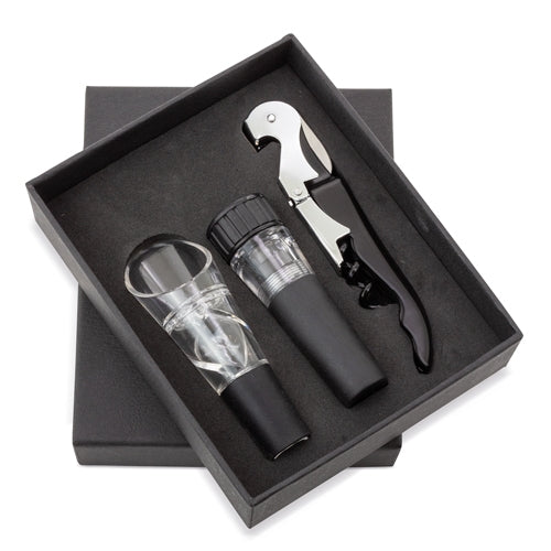 SET DE VINHO 3 PCS "MERLOT"