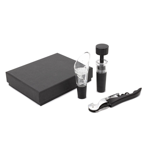 SET DE VINHO 3 PCS "MERLOT"