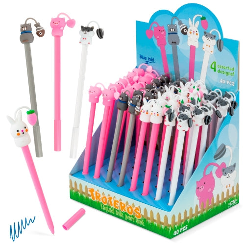 SET DE CANETAS DE TINTA LÍQUIDA "TROTEROS" (PACK 40)