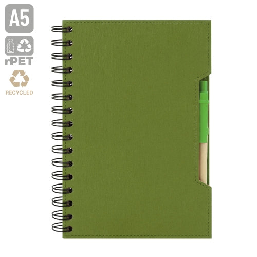 CADERNO A5 COM CANETA ECO "GREEN LIFE"