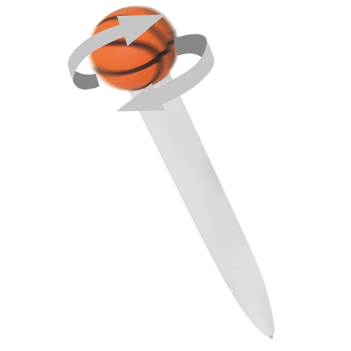 CANETA DESPORTIVA ANTI-STRESS "CAMPEONATO" DE BASQUETEBOL