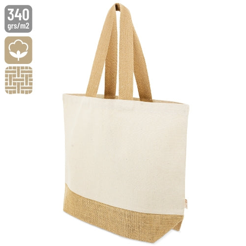 BOLSA DE ALGODÃO E JUTA "MISHA"
