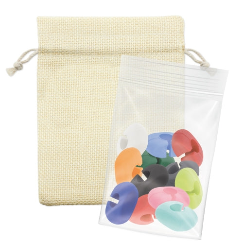SET DE 12 MARCADORES DE SILICONE PARA TAÇAS "SAZUL"