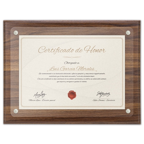 Moldura de madeira diploma A4 "EXCELENCIA"