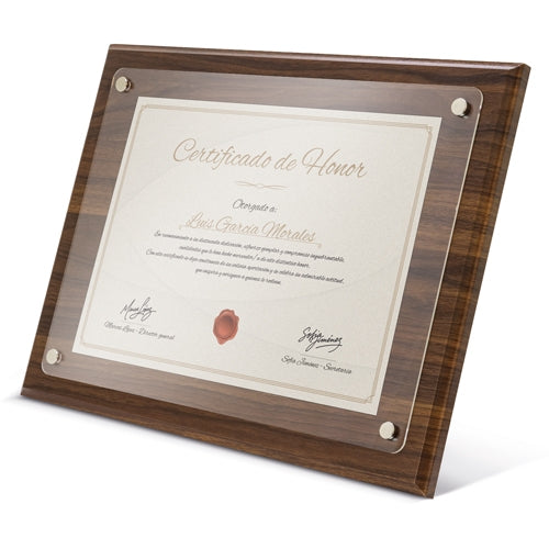 Moldura de madeira diploma A4 "EXCELENCIA"
