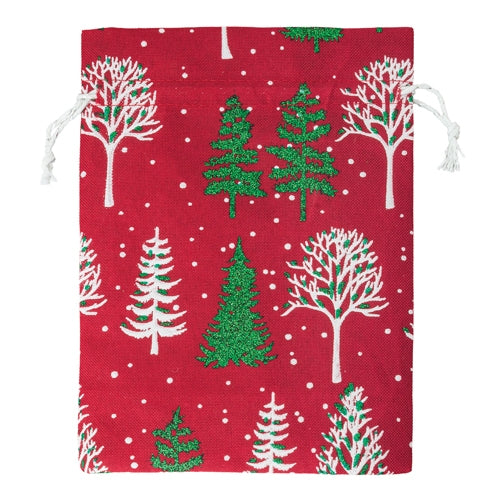 SACO PRESENTE DE NATAL 13*18 CM "SNOWY"