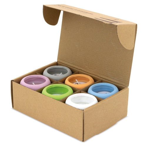 SET DE 6 VELAS AROMÁTICAS  "SHERA"