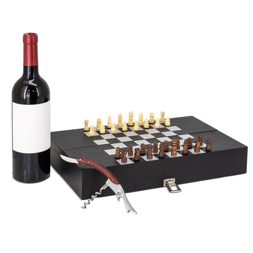 SET DE VINHO COM XADREZ "SABOYA"