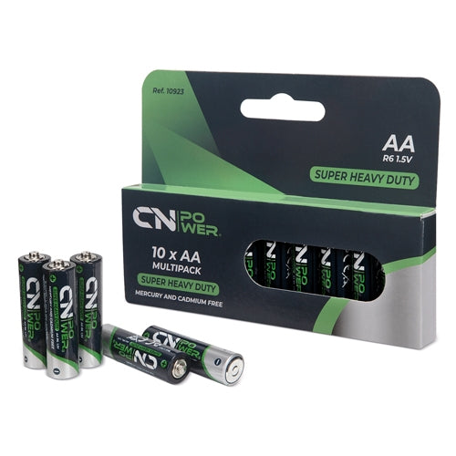 PACK DE PILHAS R6-AA "CN POWER" (10 UD.)