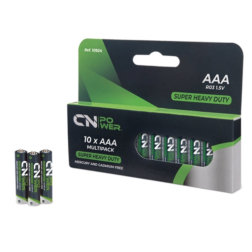PACK DE PILHAS R03-AAA  "CN POWER" (10 UD.)