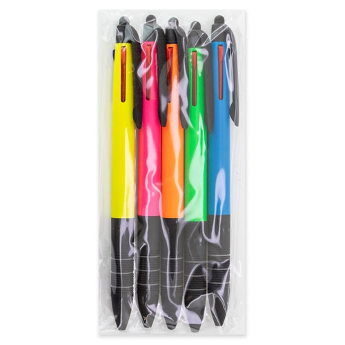 SET DE CANETAS PUNTEIRO DE 3 TINTAS "IMPACT" (PACK 5 UD)