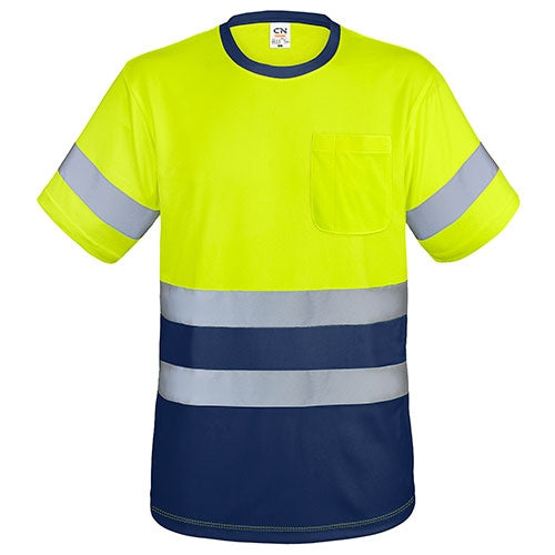 T-SHIRT COM BOLSO E FAIXAS REFLETIVAS "KRZ"