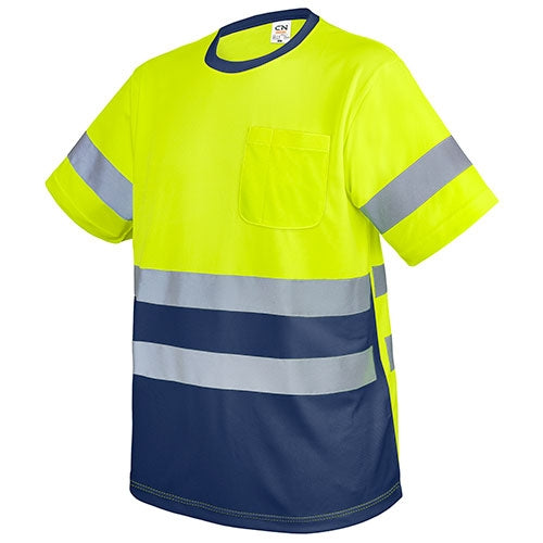 T-SHIRT COM BOLSO E FAIXAS REFLETIVAS "KRZ"